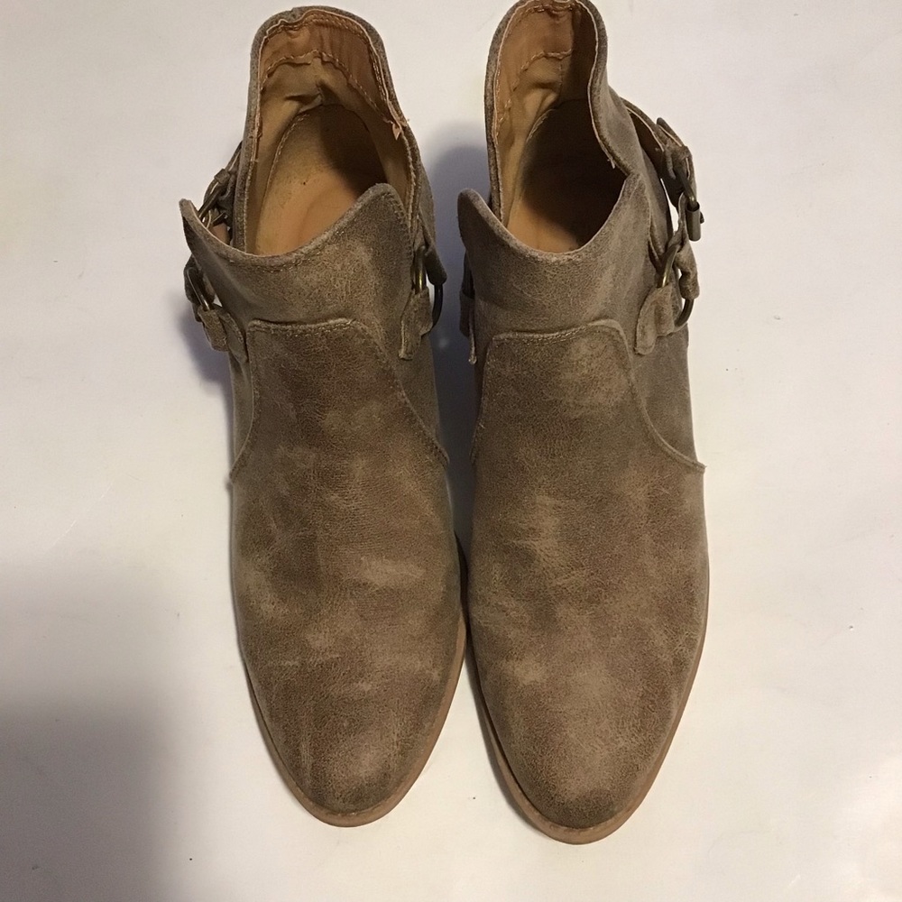 Qupid Brown Ankle Booties sz 8 - Picture 1 of 5